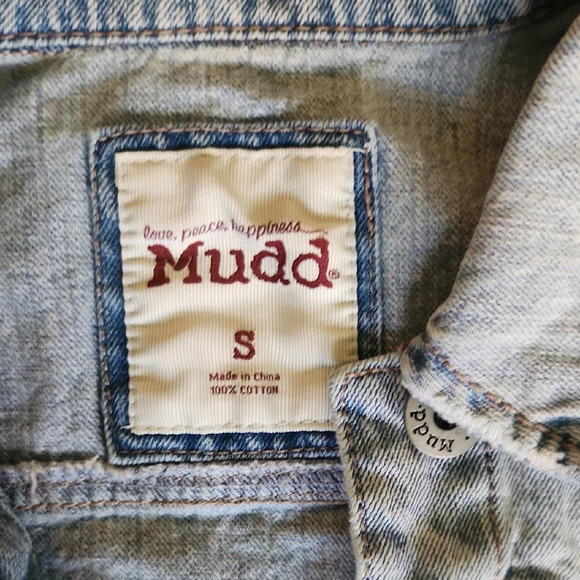 Mudd Blue Jean Jacket Timeless Denim Essential - Picture 2 of 8